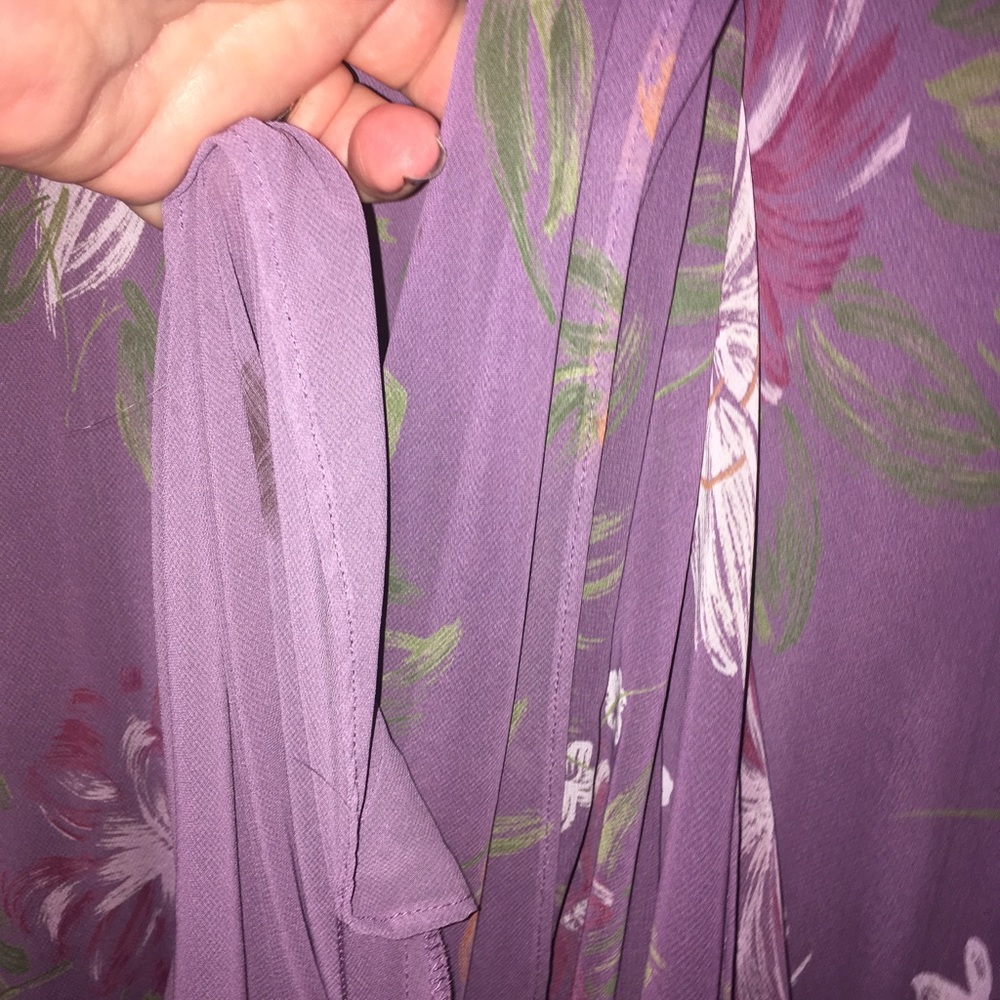 Purple Floral Maxi Dress - Picture 7 of 7